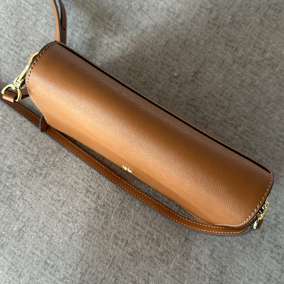 Tory Burch Emerson Combo Crossbody Handbag Brown Leather Nearly New - Picture 10 of 13